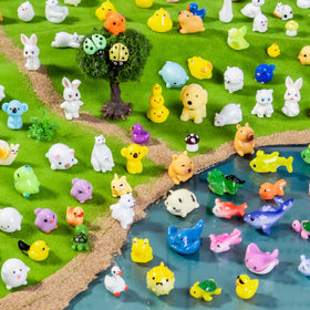 Teenzee mini resin mushroom figure for whimsical miniature landscapes