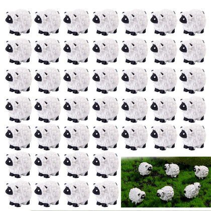 Teenzee mini resin sheep set in a portable box for easy gifting and display.