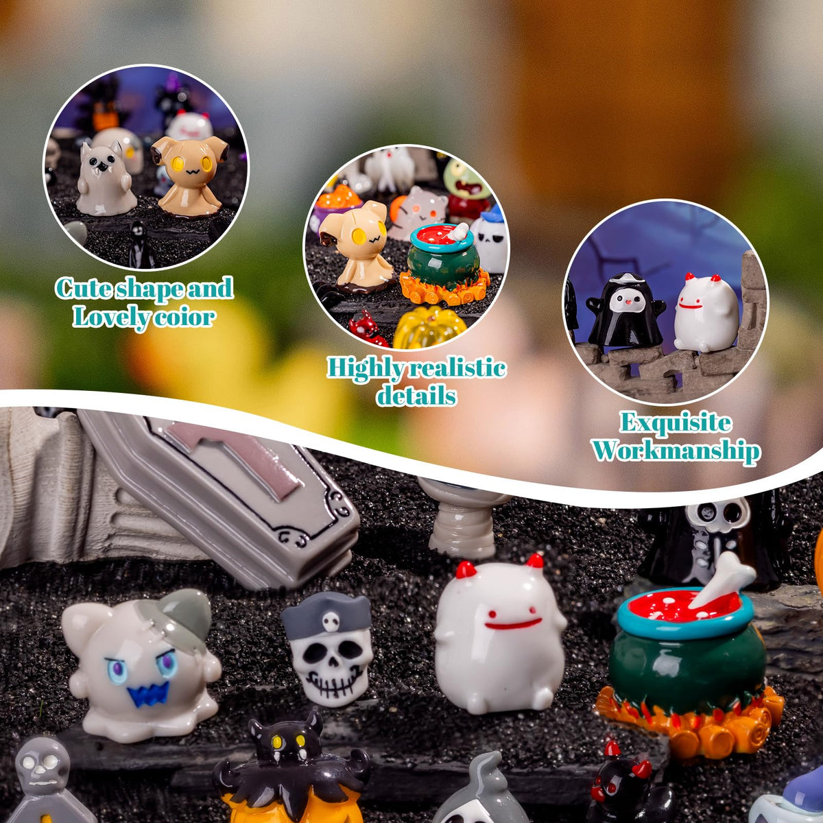Teenzee miniature animal figures add charm to fairy gardens and crafts.