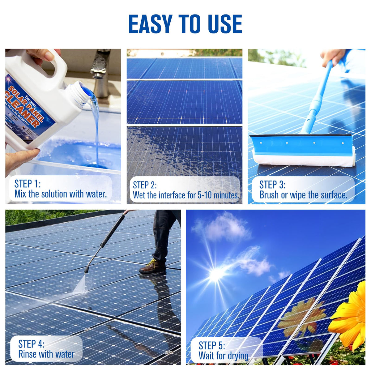 Teexpert Solar Panel Cleaner citrus-scent adds refreshing fragrance during cleaning
