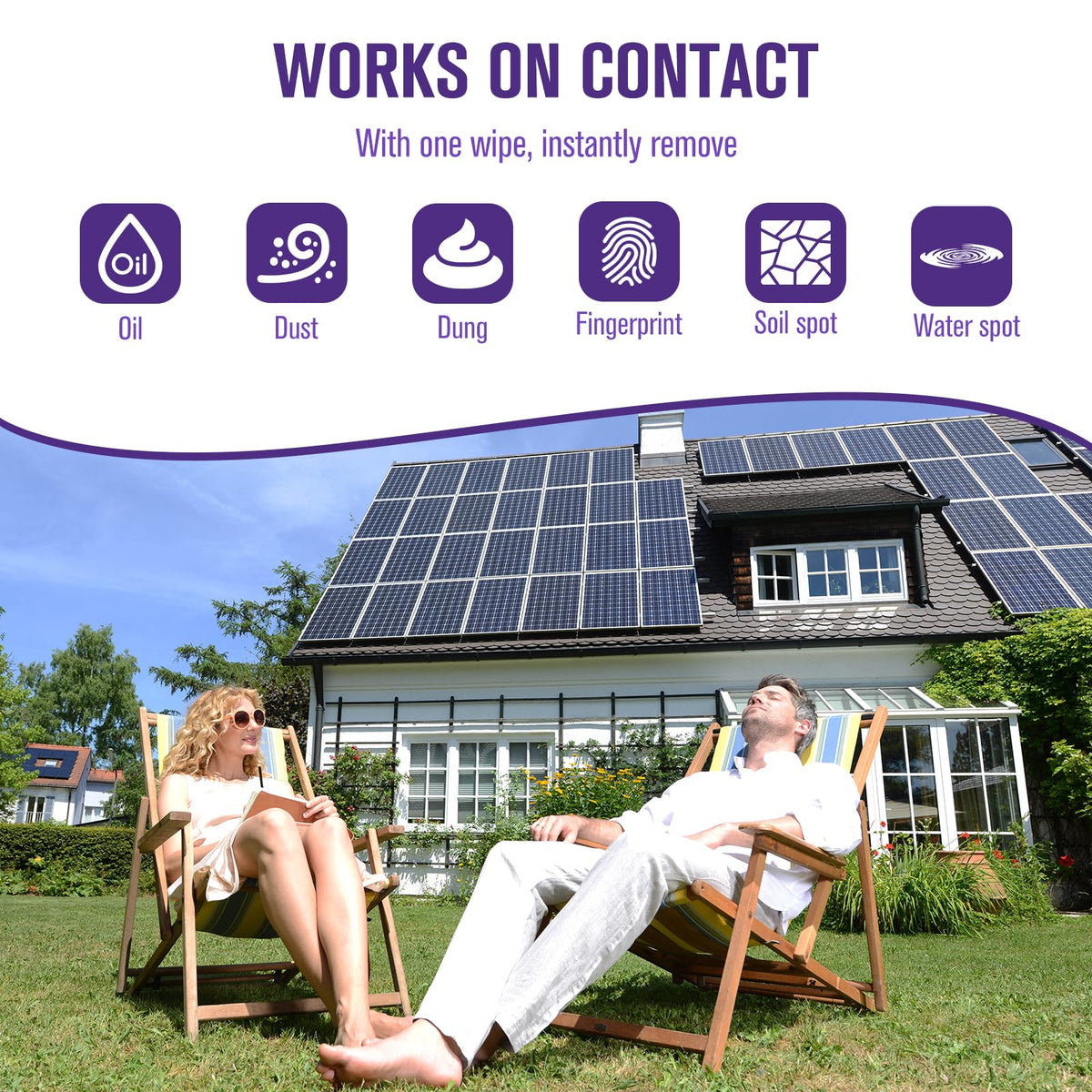 Teexpert Solar Panel Cleaner on a solar panel demonstrates efficient cleaning.