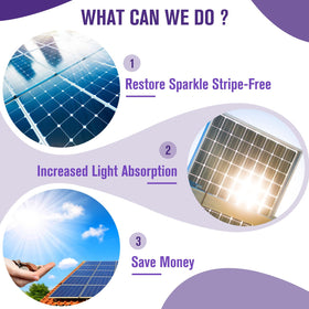 Teexpert Solar Panel Cleaner on windows and glass for a clear finish.