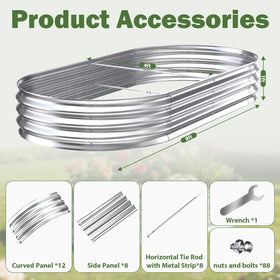 Tegarbed smooth-edge rust-resistant finish enhances outdoor aesthetics
