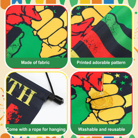 Tegeme Juneteenth door sign style C pairs well with outdoor and indoor celebrations.