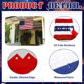 Tegeme two-pack patriotic banner ideal for Independence Day celebrations