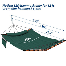 Detachable side pocket on the TEGERDEGER hammock for essentials during lounging.