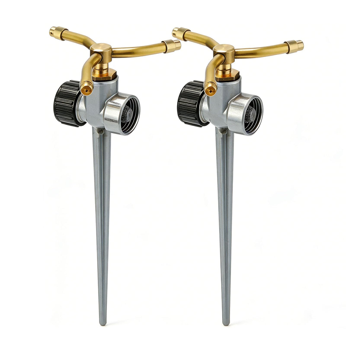 TEIENNA 3-arm brass sprinkler delivers even lawn coverage.