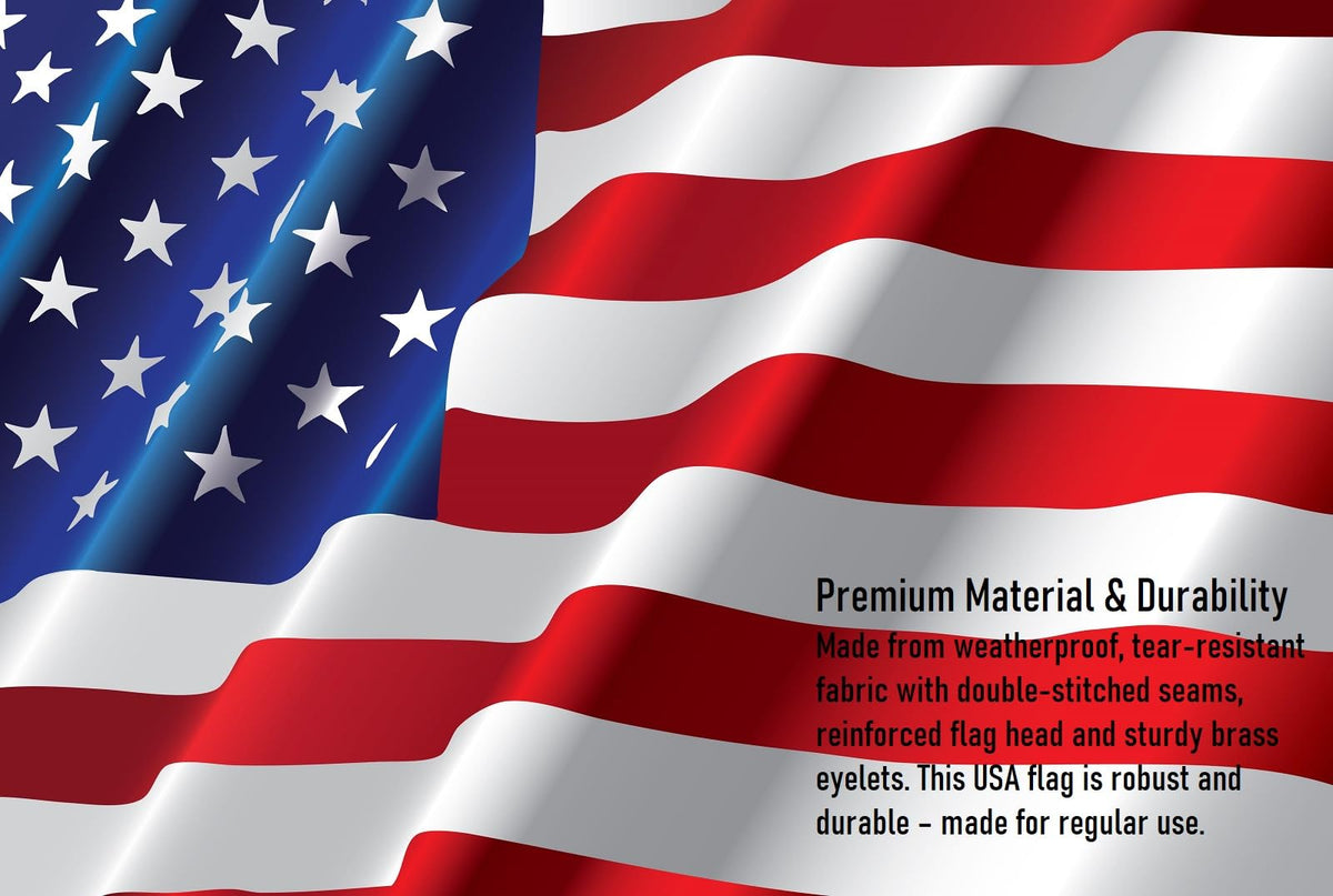 Teiulon flag on pole showing two-pack value for multi-location displays.