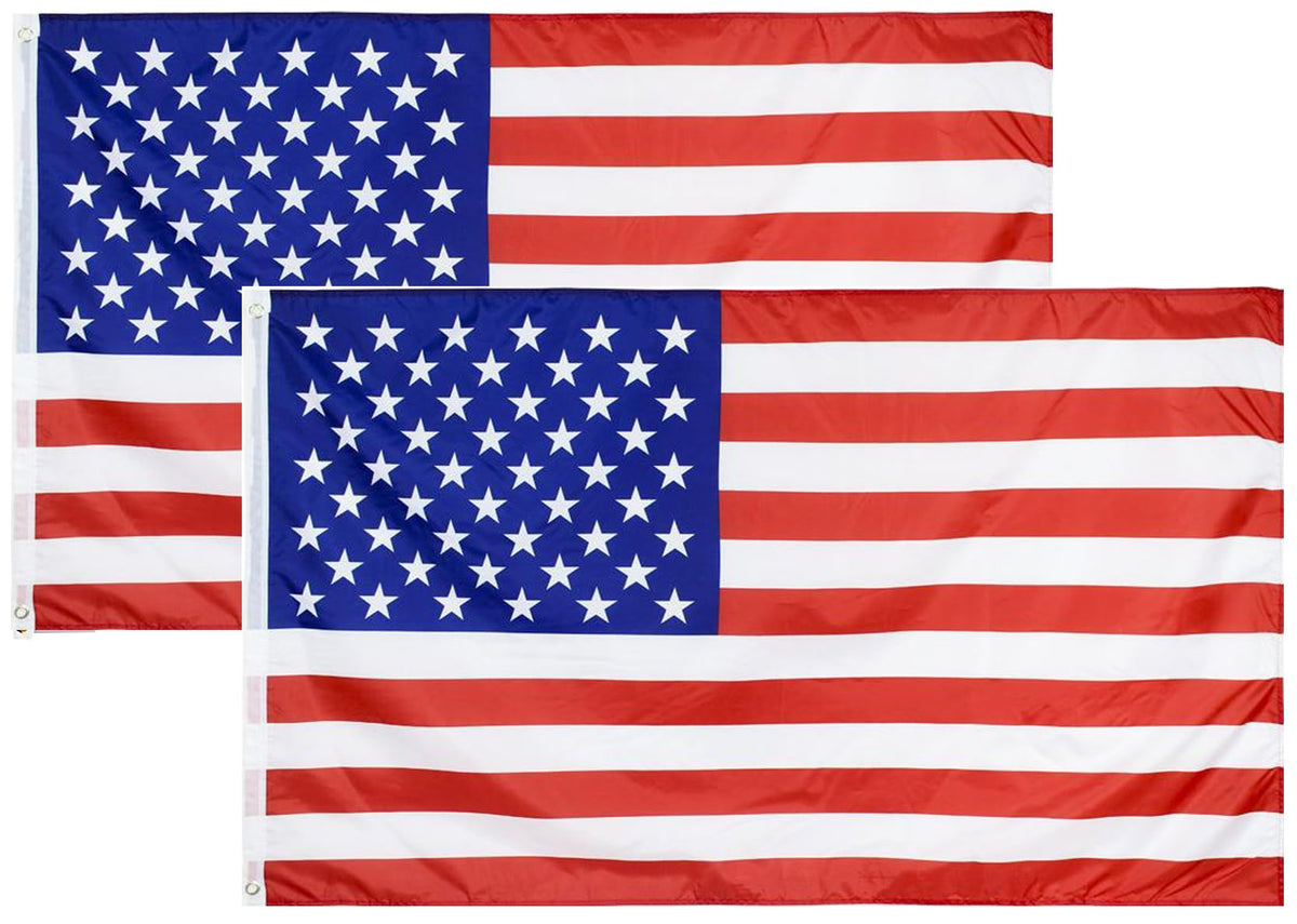 Teiulon American flag 3x5 outdoor front view with vivid colors and UV fade resistance.