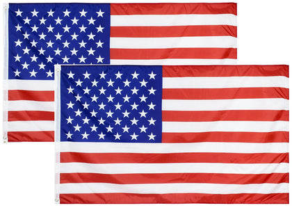 Teiulon American flag 3x5 outdoor front view with vivid colors and UV fade resistance.