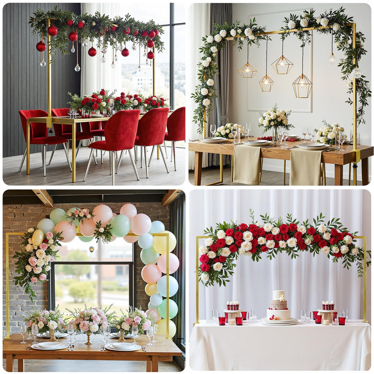TEKCHIC easy-install design saves time during setup for indoor or outdoor celebrations.
