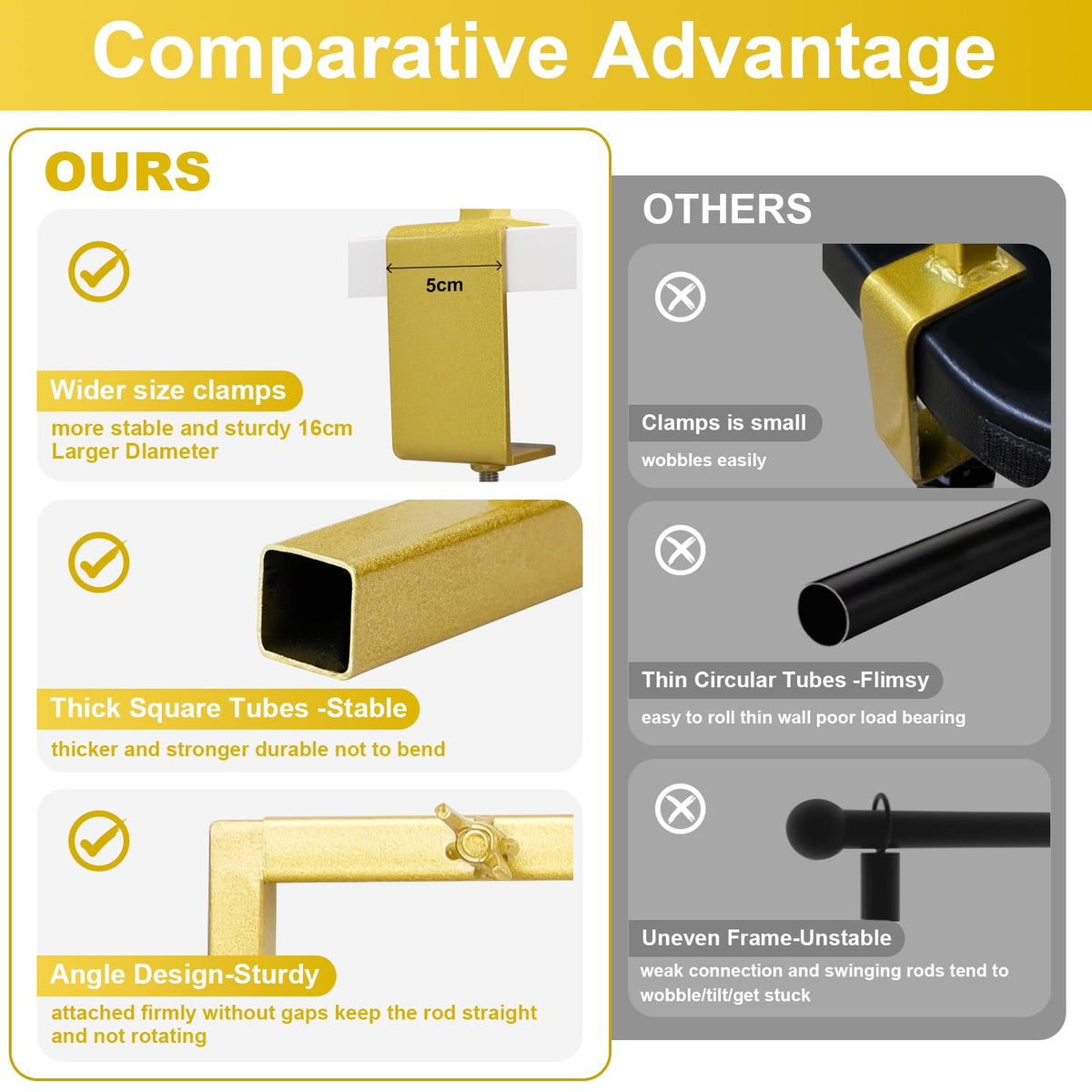 TEKCHIC strong square-tube frame provides reliable support for balloons and flowers.