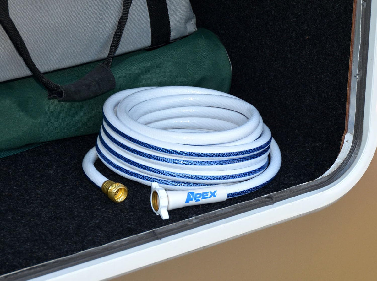 Teknor Apex NeverKink hose made with FDA-sanctioned materials for drinking water safety.