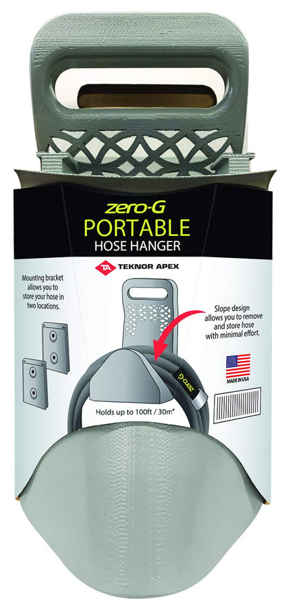 Teknor Apex Zero G hose hanger wall mount gray keeps hoses organized and accessible