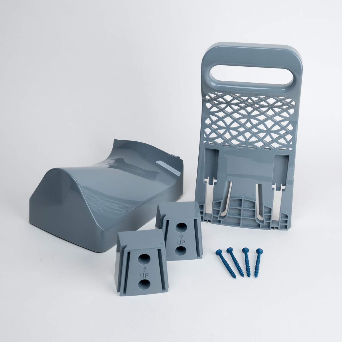 Teknor Apex Zero G portable hose hanger closeup with compact design for small spaces