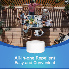 Tekola mosquito repeller coverage helps keep patios and gardens more comfortable.