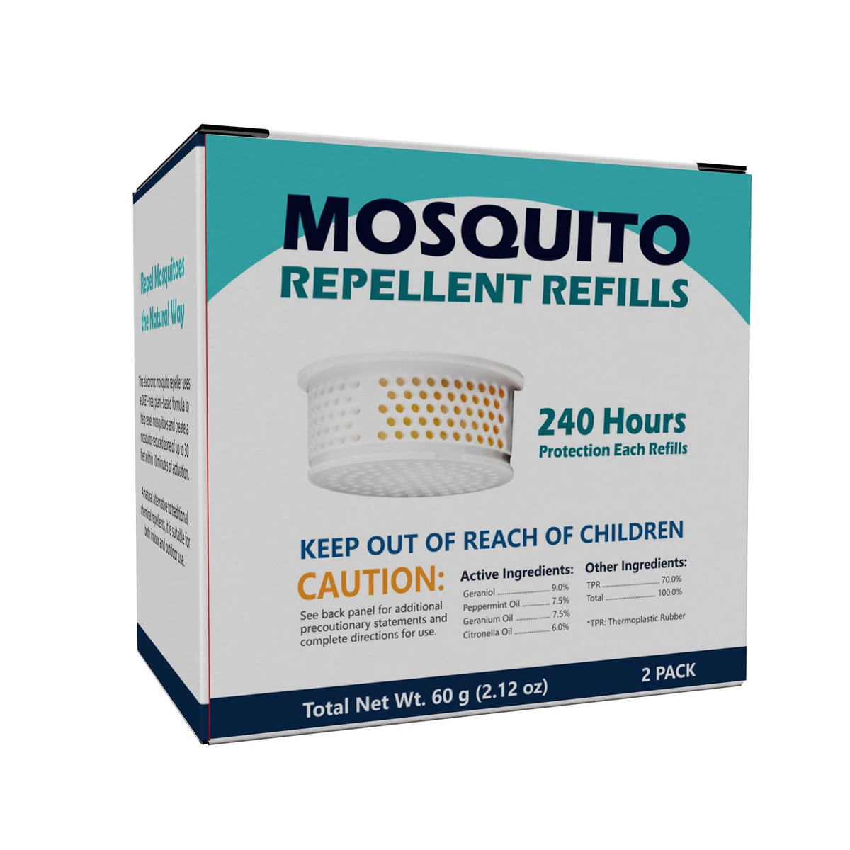 Tekola mosquito repeller refill 2-pack ready for extended outdoor use to deter mosquitoes.