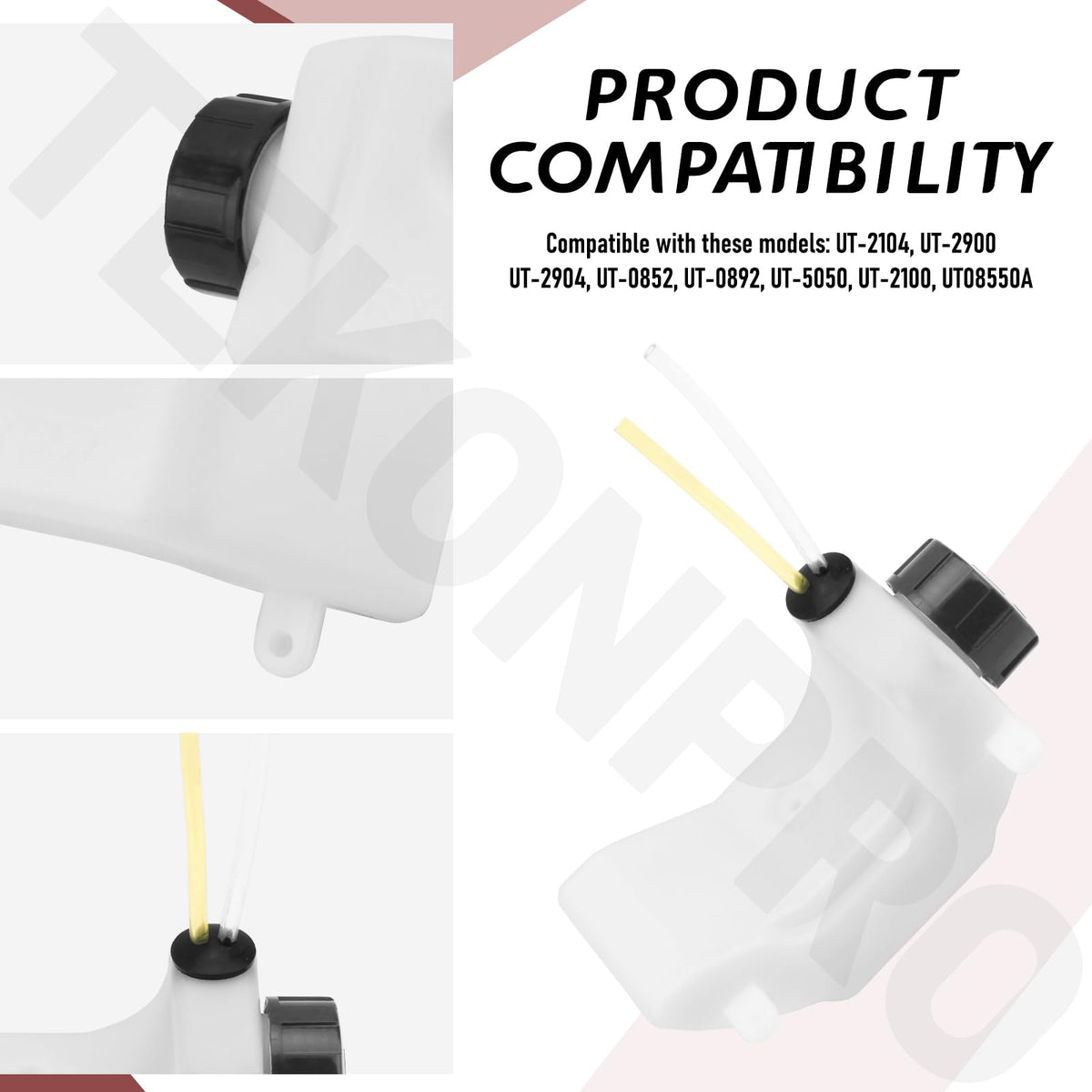 TEKONPRO fuel tank assembly for RY28100 closeup, reliable performance during maintenance.
