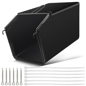 TEKONPRO rear grass catcher bag with frame keeps clippings contained on Kobalt 40V.