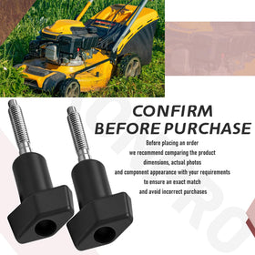 TEKONPRO easy replacement steps for lawn mower knobs.