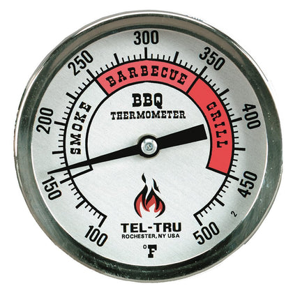 Tel-Tru BQ300 dial with red zones offers precise temperatures for barbecuing