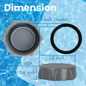 Telehybrid above-ground pool part supports reliable drainage and extended equipment life.