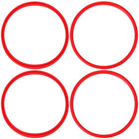 Telooco hummingbird feeder base seal ring; red, outer diameter 11.5 cm for a secure fit.