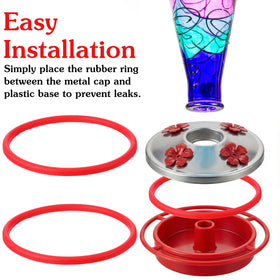 Telooco 4-pack gasket set simplifies replacements and keeps feeders ready.