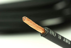 TEMCo USA-made 10 AWG PV wire with XLPE insulation suitable for outdoor use.