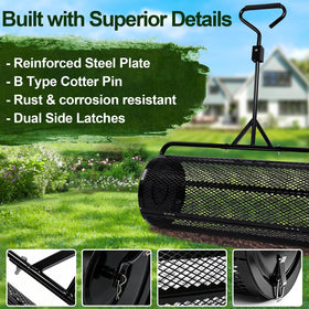 TEMFAR powder coated steel spreader ready for outdoor use