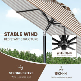 Tempera crank and tilt mechanism enables quick shade adjustments