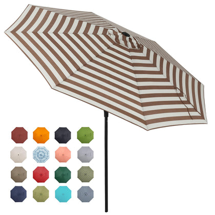 Tempera 9ft patio umbrella with push-button tilt for easy shade