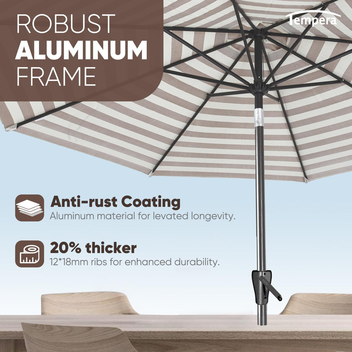 Tempera wind-vent design improves airflow and stability