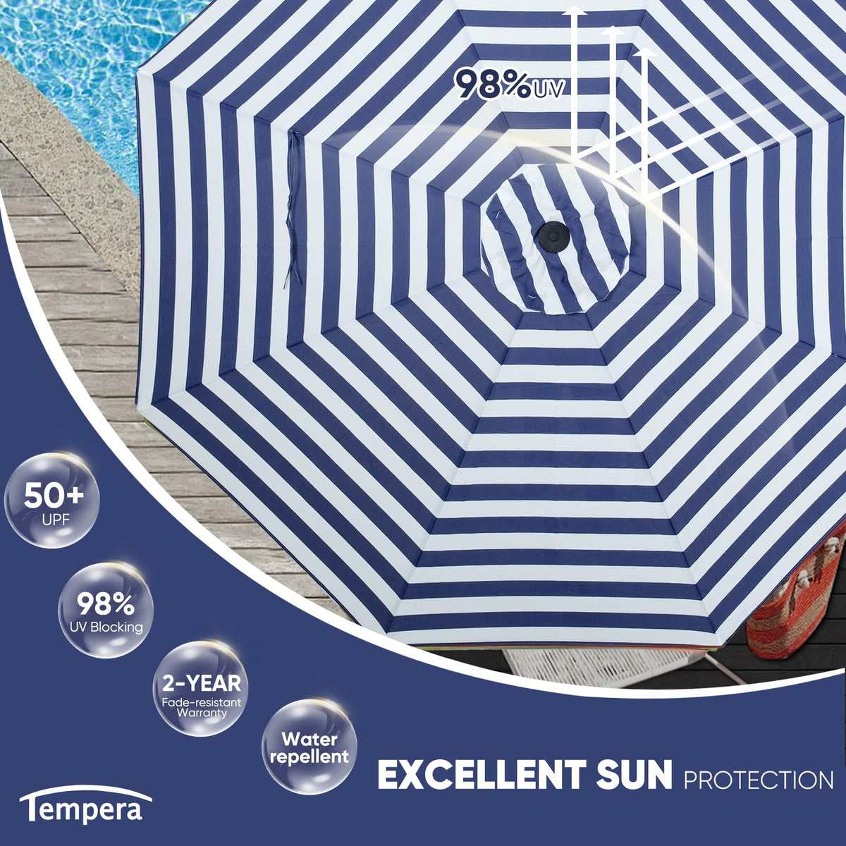 Tempera crank and tilt mechanism enables easy shade adjustments