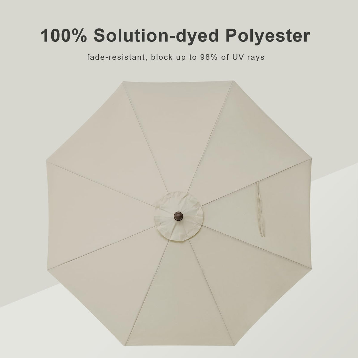 Tempera wind-vent design supports stability during breezy days outdoors.