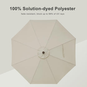 Tempera wind-vent design supports stability during breezy days outdoors.