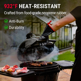 TempPro 17-inch arm sleeve providing forearm protection during cooking.