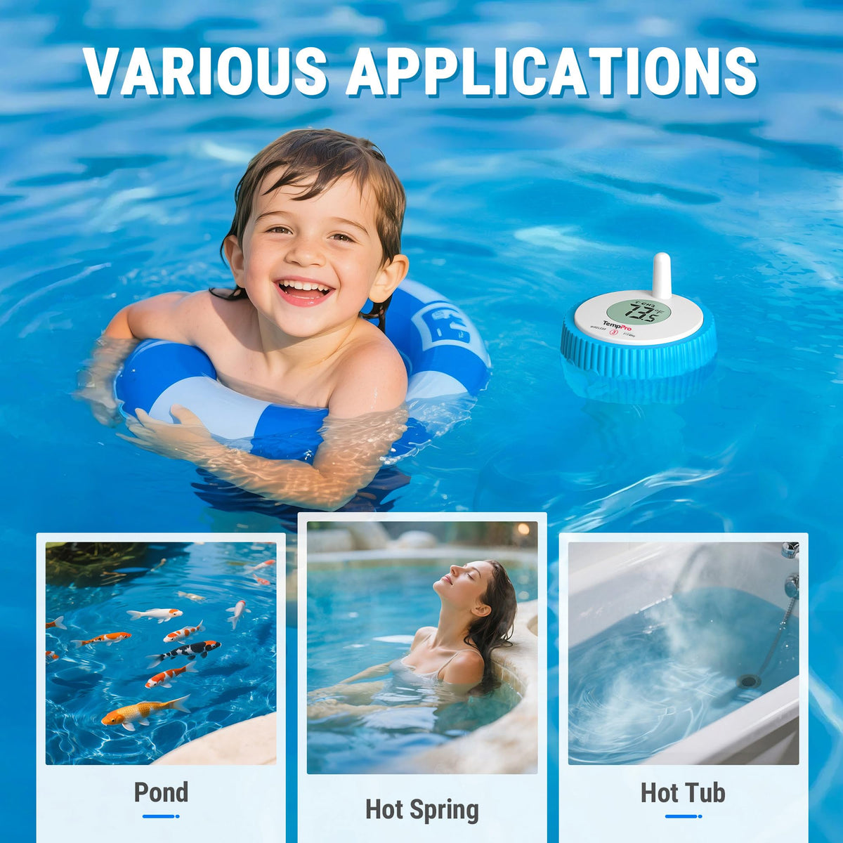 TempPro RF connection maintains reliable readings up to 500 feet.