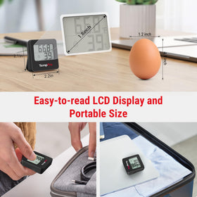 TempPro TP157 tabletop stand enables flexible placement in small spaces.