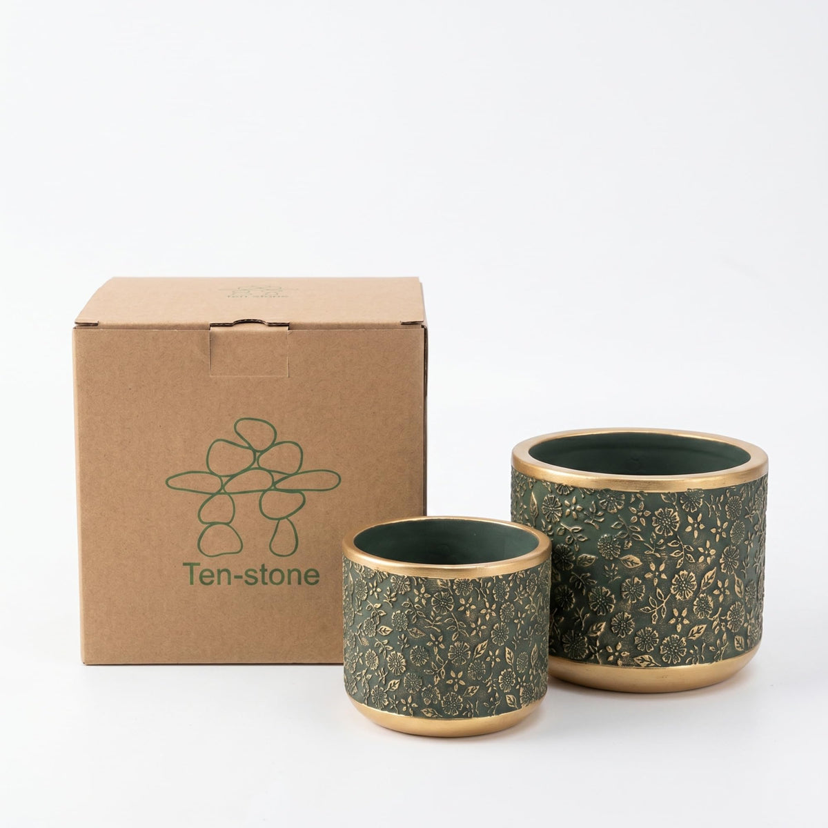 Ten-stone interior diameter 5.2 inches suitable for small plants.