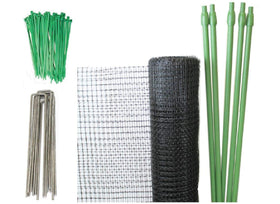 TENAX deer fence kit features 10 adjustable poles for flexible installation.