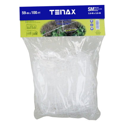 TENAX Hortonova LM trellis net 59x100 white packaged for easy deployment