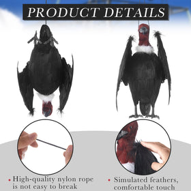 Tenceur adjustable wings vulture decoy for versatile placement.