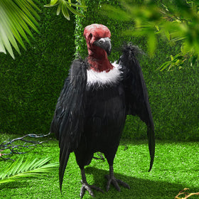 Tenceur lifelike vulture plush with full feathers ideal for porch.