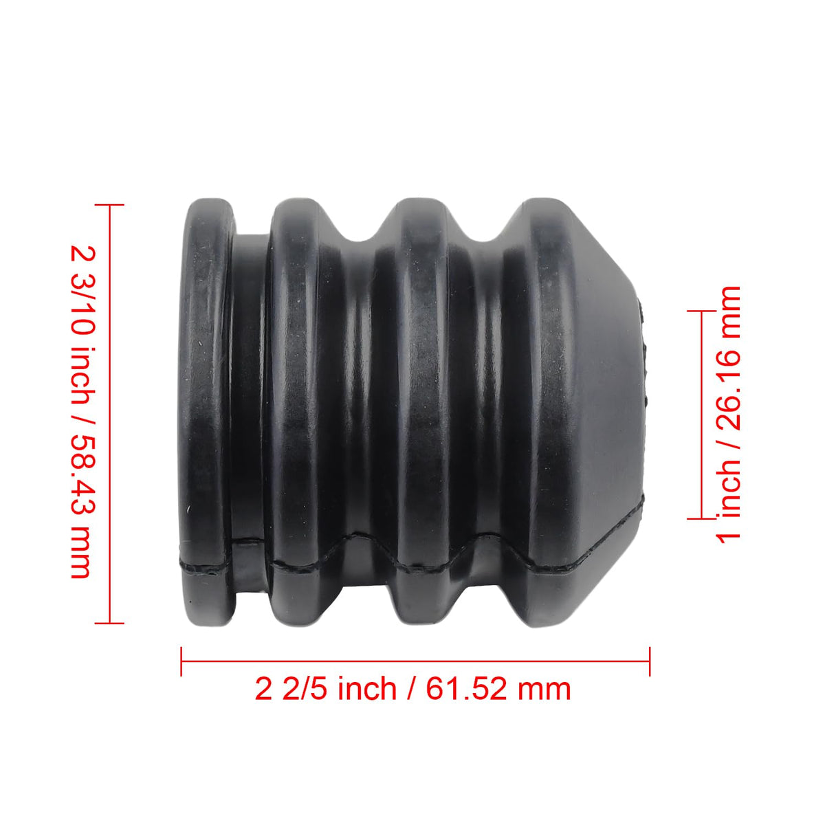 Tendparts M146683 seat spring side view showing compact design for lawn tractors