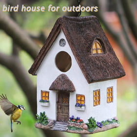 Tenforie Bird House waterproof coating detail highlights durable exterior protection.