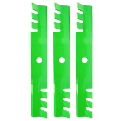 TENGMUJX 48-inch deck blade teeth close-up for precise cuts and durability.