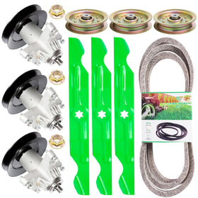 TENGMUJX 50 inch deck spindle assembly for Cub Cadet compatibility and smooth mowing.