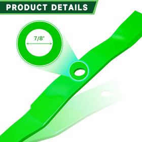TENGMUJX 54-Inch deck blade with John Deere compatibility mark