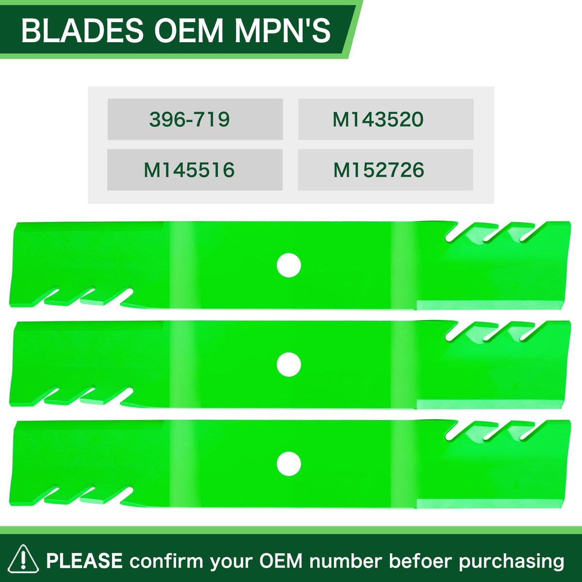 TENGMUJX 54-inch blade for GX255 offers consistent cuts and easy installation.